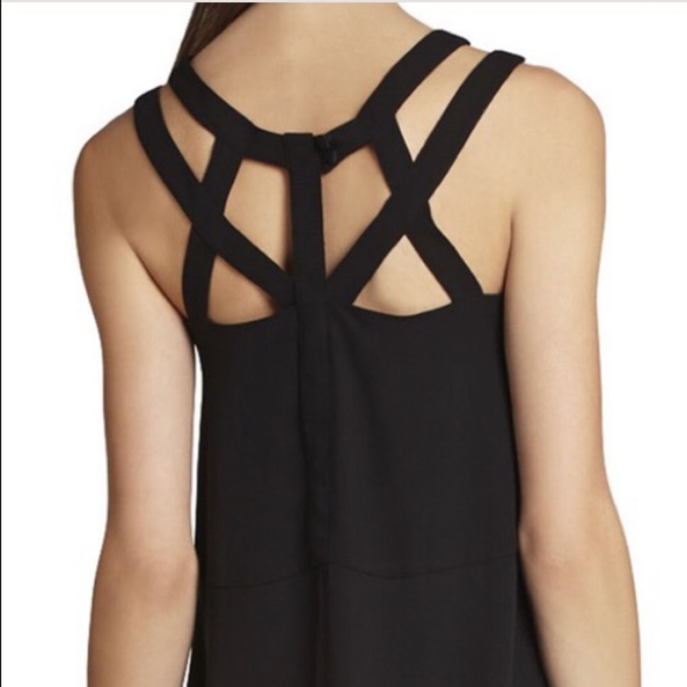 BCBGMAXAZRIA strappy Jada cut out blouse
